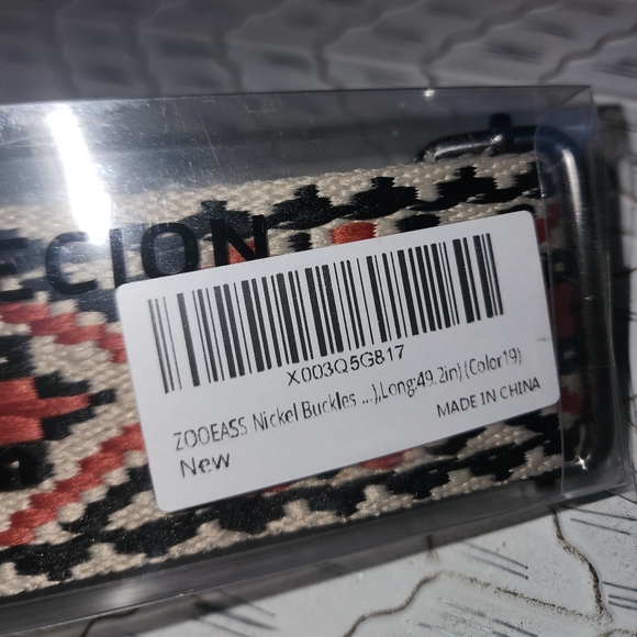 NWT ZOOEASS Nickel Buckles Wide Shoulder / Crossbody Strap - Picture 6 of 7